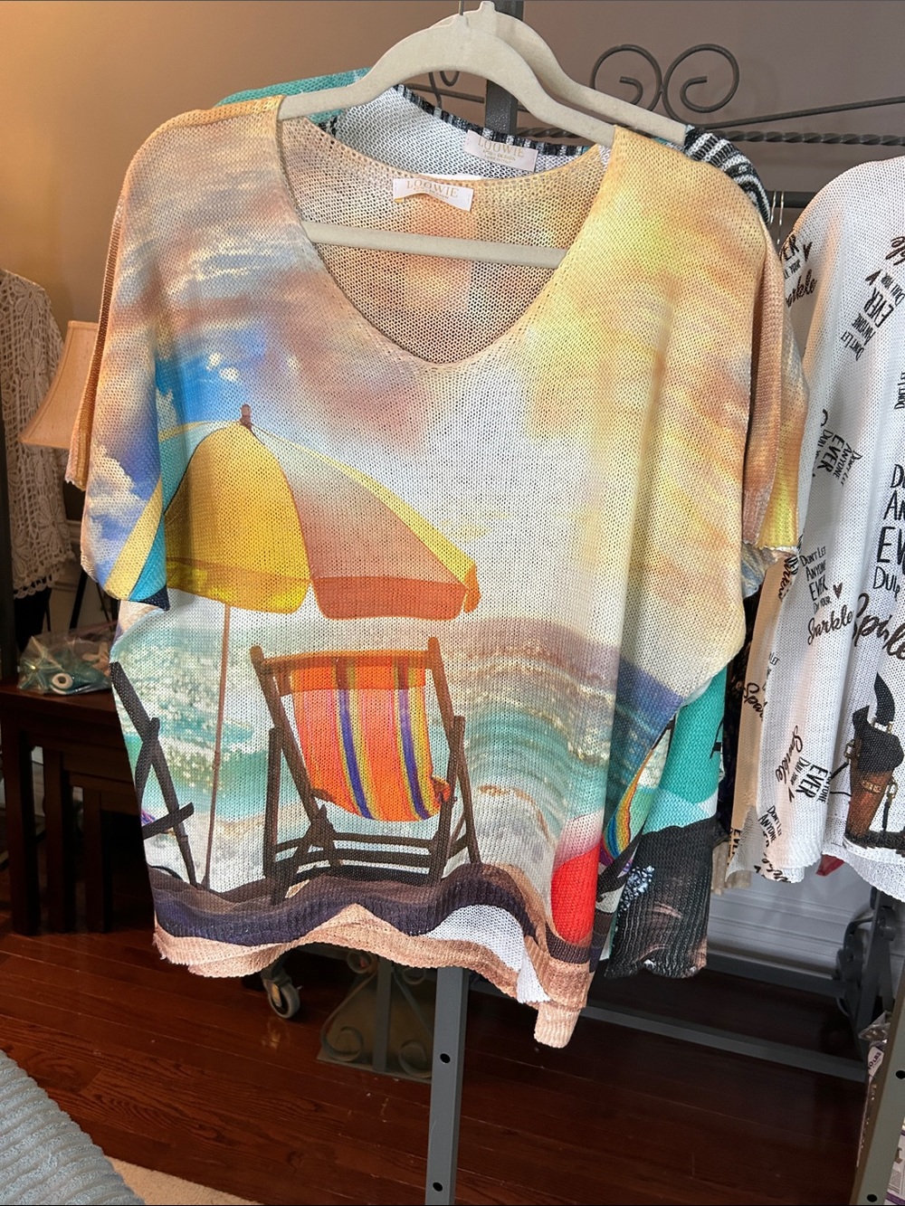 Loowie beach sweater Short Sleeves one size